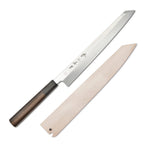 Thumbnail image #1 for Korin Inc Itsuo Doi HSU-HAKY-330 13-Inch Right-Handed Single-Edge Forged Kengata Yanagi Knife, Blue Steel #2, Ebony Wood Handle