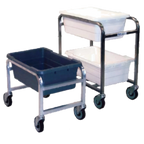 Thumbnail image #1 for SPG International Kelmax 4H0685 Meat Lug Cart, Aluminum, 25"W x 16"D x 34"H, Holds 1 Lug