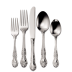 Thumbnail image #2 for 1880 Hospitality Rosewood by Oneida® B990SBLF Bouillon Spoon, 6", Floral Handle, 18/0 Stainless Steel Pack of 3 Dozen