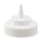 Thumbnail image #1 for Winco PSW-C-LID Wide Mouth Squeeze Bottle Lid, White, Standard Top, Single Tip Case of 60 Dozen