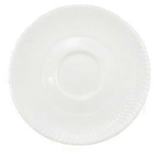 Thumbnail image #1 for Vertex China Caribbean CR-36 Porcelain Tea Cup Saucer, 5" Round, Wavy Texture, Rolled Edge Case of 3 Dozen