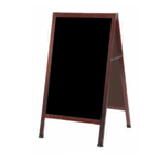 Thumbnail image #1 for AARCO Products MA-1B Sidewalk Chalkboard, 24"W x 42"H, Wood A-Frame, Black Composition Board