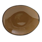 Thumbnail image #1 for Tuxton China Artisan GAJ-651 Oblong Ceramic Coupe-Rim Ellipse Plate, 10 x 8-1/4 inch 1 Dozen