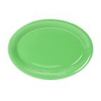 Thumbnail image #1 for Tuxton China Concentrix CTH-1352 Ceramic Oval Platter, Coupe Rim, 13-1/2 x 9-3/4" Case of 6