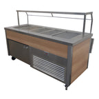 Thumbnail image #1 for IMC/Teddy CRBC-63 Mobile Refrigerated Cold Food Counter, Self-Contained, 4-Pan, Stainless Steel, 63"W x 30-1/2"D x 36"H