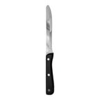 Thumbnail image #1 for Steelite International Walco WL980528 Steak Knife, 8 3/8", Stainless Steel Blade, Black ABS Handle Pack of 1 Dozen