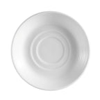 Thumbnail image #1 for CAC China Harmony HMY-2 Porcelain Saucer, 5-1/2" Round, Embossed, Super White Case of 3 Dozen