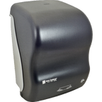 Thumbnail image #1 for AllPoints Foodservice Parts & Supplies 1506138 Touch-Free Wall-Mounted Roll Towel Dispenser, Black Plastic