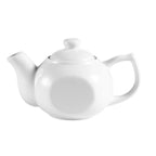 Thumbnail image #1 for CAC China Accessories TPW-1 Porcelain Teapot, 15 oz., with Raised Lid Case of 3 Dozen