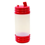 Thumbnail image #1 for TableCraft Products N32LPR 1 qt Red HDPE Pour Bottle with Low-Profile Top Case of 12