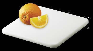 Product image #3 for San Jamar White Co-Polymer Bar Cutting Board, 6 x 9 x 1/2 Inch