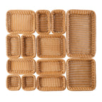Thumbnail image #1 for Libbey APS Germany - Gn Line APS 40246 GN 1/4 Rectangular Polypropylene Basket, Natural, Stainless Steel Wire Frame