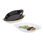 Thumbnail image #1 for G.E.T. SD-08-BK Oval Melamine Side Dish, 10 oz, Black Case of 2 Dozen