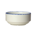 Thumbnail image #1 for Steelite International Steelite Performance, Blue Dapple 17100121 10 oz Blue Dapple Ceramic Unhandled Stack Soup Cup Case of 3 Dozen