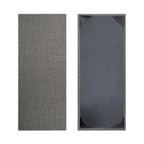 Thumbnail image #1 for Risch Milan MILAN-1V 4.25X11 Hardback Simulated Woven Vinyl Menu Cover, 4-1/4 x 11 in, Single View Case of 25