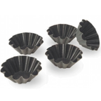 Thumbnail image #1 for Matfer Bourgeat Exopan 330622 Brioche Mold, 12-Flute, 2-1/2" Diameter x 1"H, PTFE Nonstick Steel