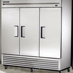 Thumbnail image #5 for True Mfg. - General Foodservice T-72-HC Three-Section Reach-In Refrigerator with 3 Solid Doors, Bottom-Mounted R290 Refrigeration
