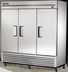 Thumbnail image #5 for True T-72-HC Three-Section Reach-In Solid Door Refrigerator