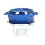 Thumbnail image #1 for Cal-Mil Juno 22917-15 Chafer Alternative Stand, 12" Diameter x 7"H, White Metal