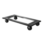 Thumbnail image #1 for Eagle Group TD2448-BSP Aluminum Truck Dolly, 48"W x 24"D, Wraparound Bumpers, 5" Swivel/Brake Casters