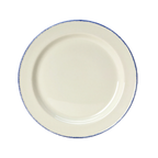 Thumbnail image #1 for Steelite International Steelite Performance, Blue Dapple 17100209 Round Alumina Vitrified Slimline Plate, Blue Dapple, 10.63" Case of 2 Dozen