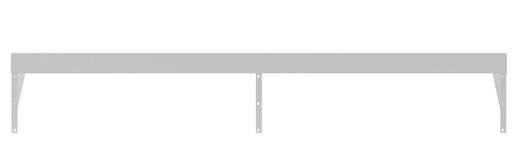 Product image #4 for Koolmore 72-Inch x 12-Inch Heavy-Duty Stainless Steel Wall Shelf with 1-1/2-Inch Backsplash