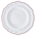 Thumbnail image #1 for Steelite International Folio, Porcelain 62572FP815 Round Porcelain Rim Pasta Bowl, 19 oz, 11 x 2 in, Maroon Line 1 Dozen