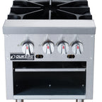 Thumbnail image #1 for Dukers Appliance Co., USA Ltd. DCSPA2 . 2-Section Gas Stock Pot Range with Two 3-Ring Burners, Stainless Steel Front & Sides