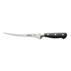 Thumbnail image #1 for CAC China Schnell® KFFL-G70 Fillet Knife, 7-1/4" Flexible Forged Full-Tang High-Carbon Steel Blade, Black Handle Case of 36