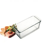 Thumbnail image #1 for Kadra Kitchenware Simax SX-7256 Rectangular Glass Loaf Dish, 1.6 qt. Case of 6