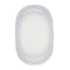 Thumbnail image #1 for Mikasa Hospitality ID Fine 5316068 Oval Fine China Platter, 7.2 x 11.2 in, Azure Harmony Blue Case of 6