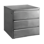 Thumbnail image #1 for Eagle Group TD3 3-Tier Stainless Steel Work Table Drawer Assembly, 24"W x 22-1/2"D x 22"H, Roller Track