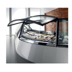 Thumbnail image #1 for Oscartek Metro METRO 2 NA45 85-Inch Curved Neutral Pastry Display Case, 2 Shelves, LED Lighting, Double Glass