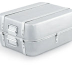 Thumbnail image #2 for Vollrath Wear-Ever® 68360 23.25 Qt Aluminum Double Roaster Pan Set with Cover, 20.37"W x 16.37"D x 8.5"H