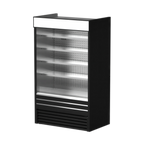 Thumbnail image #1 for Turbo Air TOM-48EBS-N Vertical Open-Air Display Merchandiser, 48"W, 22.6 cu. ft., 4 Solid Shelves, Self-Contained Refrigeration