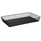 Thumbnail image #1 for Libbey APS Germany - Urban APS 30414 Rectangular Metal Serving Basket, GN 1/1, Black, 20-7/8"L x 12-3/4"D