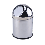 Thumbnail image #1 for G.E.T. Urban Renewal SSTB-11 Table Waste Bin, Dome, Stainless Steel, Mirror Finish, 6-3/4" x 11"H