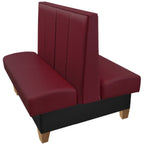 Thumbnail image #1 for Oak Street Hale HALE-4842-DBL Double Upholstered Restaurant Booth, 48"L x 42"H, 12" Vertical Channelback