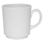 Thumbnail image #1 for G.E.T. Corona, Actualite PA1101826412 12 oz Porcelain Tea Cup/Mug, Stackable, Bright White 1 Dozen