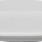 Thumbnail image #2 for International Tableware Sunburst™ SB-166 10-1/2" Round Porcelain Plate, Bright White, Extra-Wide Patterned Rim 1 Dozen