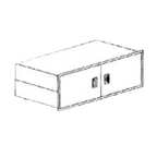 Thumbnail image #1 for Piper Products/Servolift Eastern Reflections RHD-74 Hinged Understorage Doors for 74-Inch Unit, 5 Openings