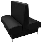 Thumbnail image #1 for Oak Street Langworthy LANG-7242-DBL Double Upholstered Restaurant Booth, 72"L x 42"H, Metal Frame