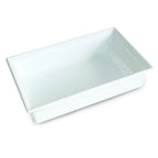 Thumbnail image #1 for G.E.T. Bugambilia, Fit Perfect CIH1/4D-WW Cast Aluminum Food Pan with Resin Coating, 1/4 Size, 2-3/4 Qt., 4" Deep, White