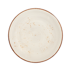 Thumbnail image #1 for Vertex China London Terra LTP-C22 8-Inch Round Coupe China Plate, Pearl, Hand-Painted Case of 2 Dozen