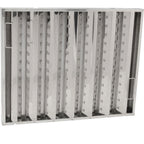 Thumbnail image #1 for AllPoints Foodservice Parts & Supplies Franklin Filter 131805 Hinged Stainless Steel Baffle Hood Filter, 20" x 25"
