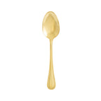 Thumbnail image #1 for Kadra Kitchenware Vikko Crown VC-172-SS Bouillon Spoon, Full Gold, 18/10 Stainless Steel Case of 12
