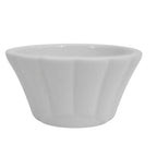 Thumbnail image #1 for CAC China Rmk RMK-F4 4 oz Floral Ceramic Ramekin, Bone White Case of 4 Dozen