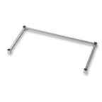 Thumbnail image #1 for SPG International Amco TTF2460CP 3-Sided Tubular Shelving Frame, Chrome, 60"W x 24"D