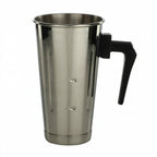 Thumbnail image #1 for Libertyware MLT30PH Stainless Steel Malt Cup, 30 oz, Double Bottom, Black Plastic Handle Case of 72