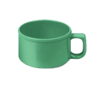 Thumbnail image #1 for Thunder Group CR9016GR 10 oz Green Melamine Soup Mug with C-Handle Case of 5 Dozen